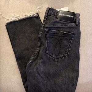 Calvin  Klein Jeans Charcoal Black High-Rise Denim